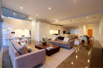 home-remodels A contemporary designed living area with an open floor plan